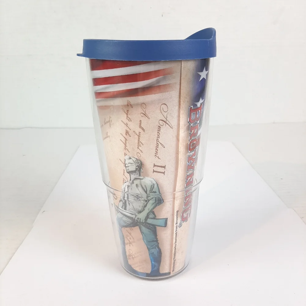 🛍24 Oz Tervis Tumbler Blue With Lid Browning 